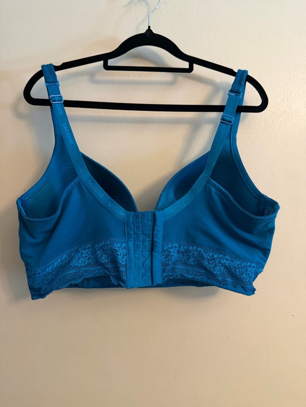 Cacique Teal Lace-Trim T-Shirt Bra - Picture 2 of 4